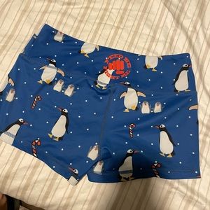 Feedme Fightme penguin shorts size s
